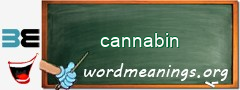WordMeaning blackboard for cannabin